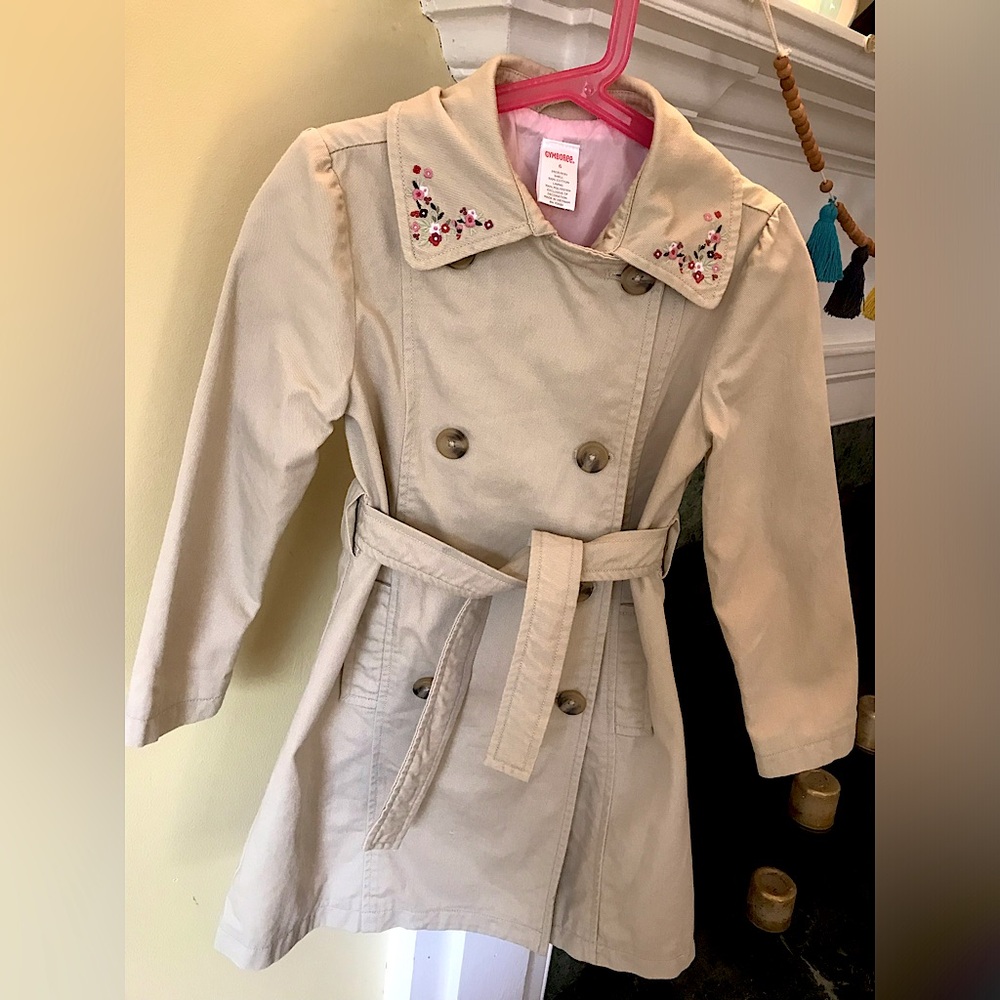 Girl’s Gymboree Khaki Wrap Coat Size 6